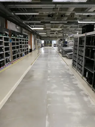 Voher: Delphi Produktionshalle