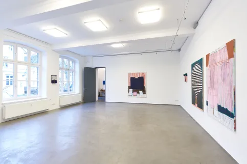 Galerie Judith Andreae, Bonn. Soloausstellung: Regine Schumann, feel color, 2019, Foto: Ben Hermanni.