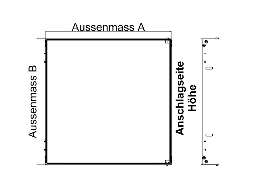 Einschub-Revisionstür mit Gipskartoneinlage