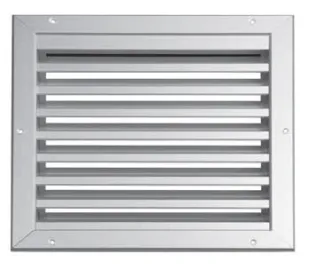 Wetterschutzgitter für Mauereinbau, Aluminium