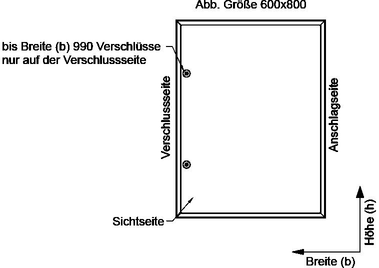 Primus Revisionstür W/D weiß mit Vierkant
