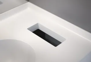 Papierabwurf eckig