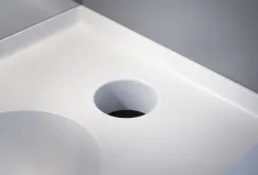 Papierabwurf rund Waschtischplatte (M10-WT_PAR) Ø150 mm