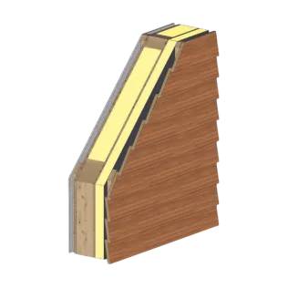 Modulkonstruktion mit vorgehängter Fassade