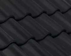 Nibra® Hohlfalz-Ziegel „H 14” – schwarz matt engobiert