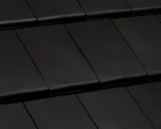 Nibra®-Glattziegel „G 10 PRO” – altschwarz engobiert