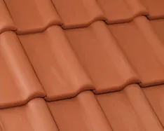Nibra®-Flachdach-Ziegel „F 10 PRO” – naturrot