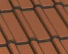 Nibra®-Flachdach-Ziegel „F 10 PRO” – rot engobiert