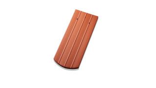 BERLINER BIBER ROTBRAUN 15,5 X 38 CM, SEGMENTSCHNITT