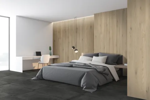 KERMOS Wandverkleidung mit Aluverbundplatte Wood Honey Oak