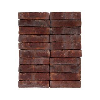 Terca Blauwrood Handform geschnittene Riemchen  