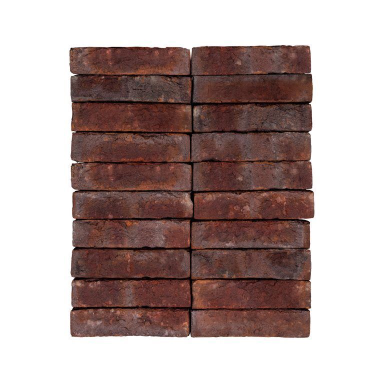 Terca Blauwrood Handform geschnittene Riemchen  