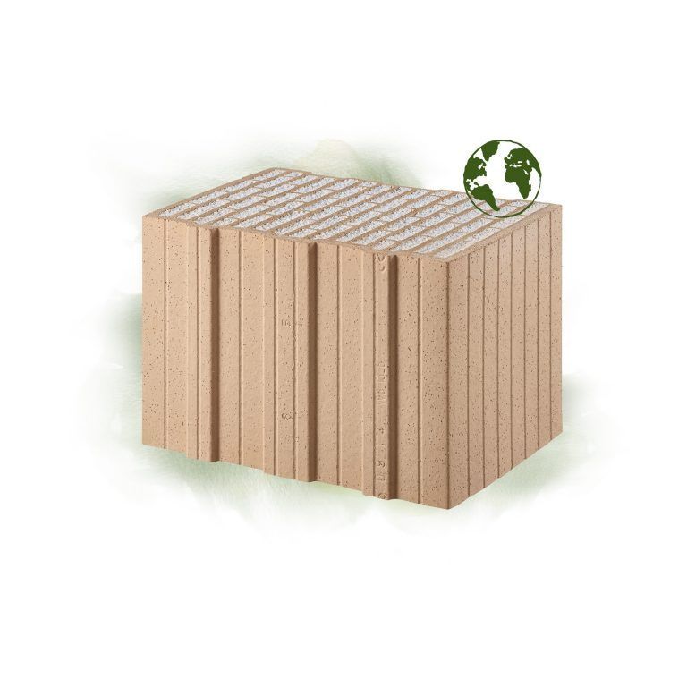 Poroton-S9-P (Perlit) Planziegel verfüllt