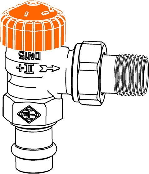 IMI HEIMEIER Thermostat-Ventilunterteil Eclipse