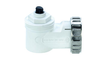 IMI HEIMEIER Winkelanschluss M30x1,5 für Thermostat-Köpfe und Stellantriebe, weiß RAL 9016