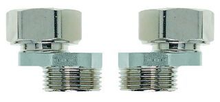 IMI HEIMEIER S-Anschluß G3/4*G3/4 vernickelt Achsverschiebung4,5 Achsabst minimal40/50-58/50