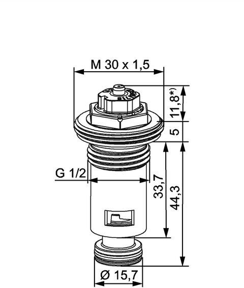 IMI HEIMEIER Thermostat-Oberteil f. Ventilheizkörper
