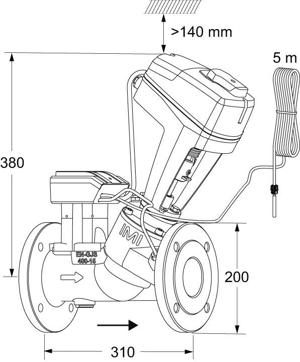 IMI TA Durchgangsregelventil TA-Smart Fail-safe