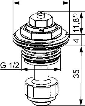 IMI HEIMEIER Thermostat-Oberteil f. Ventilheizkörper