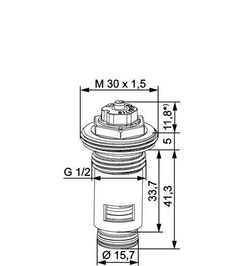IMI HEIMEIER Thermostat-Oberteil f. Ventilheizkörper