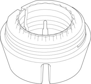 IMI HEIMEIER Adapter für Fremdfabrikate, Heimeier Th.-Köpfe/Danfoss RA-Ventil, Kunststoff