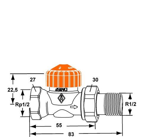 IMI HEIMEIER Thermostat-Ventilunterteil Eclipse