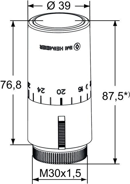 IMI HEIMEIER Thermostat-Kopf Halo