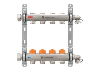 Fußboden-Heizkreisverteiler mit automatischer Durchflussregelung
