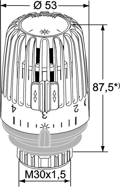 IMI HEIMEIER Thermostat-Kopf K