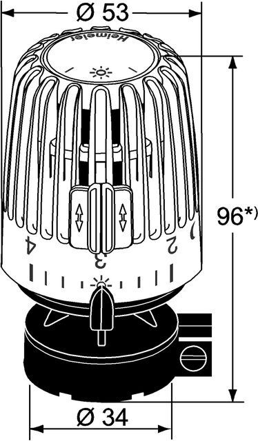 IMI HEIMEIER Thermostat-Kopf K