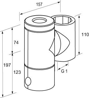 IMI PNEUMATEX Schlamm Abscheider Zeparo ZTMI 25, drehbar, mit Isolierung