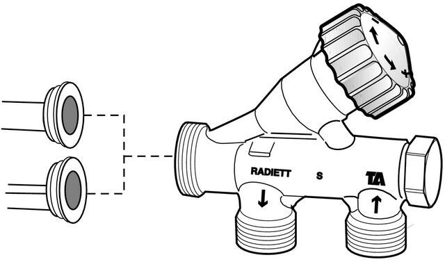 IMI HEIMEIER Heizkörperventil RADIETT, RENOVETT
