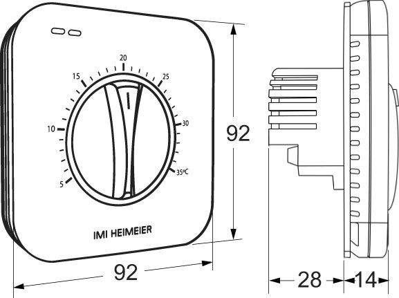 IMI HEIMEIER Raumthermostat DS