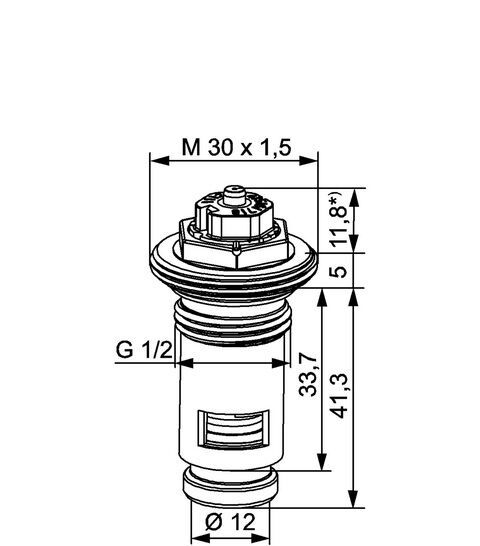 IMI HEIMEIER Thermostat-Oberteil f. Ventilheizkörper