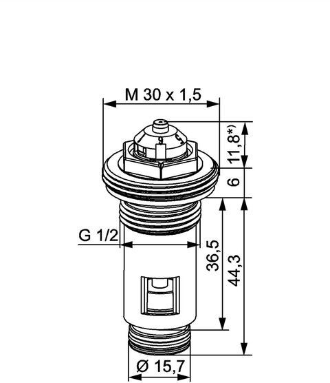 IMI HEIMEIER Thermostat-Oberteil f. Ventilheizkörper