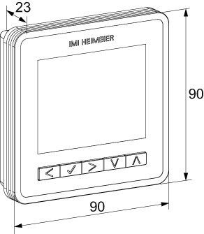 IMI HEIMEIER neoAir M3 Raumthermostat kabellos, inkl. Batterien, Smart Home