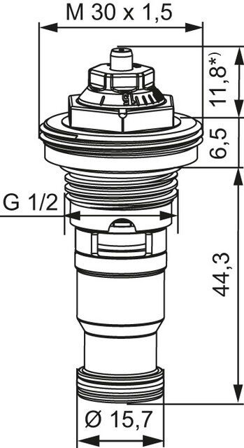 IMI HEIMEIER Thermostat-Oberteil Eclipse