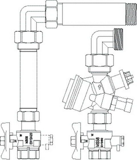 IMI HEIMEIER Anschlussset TA-COMPACT-P