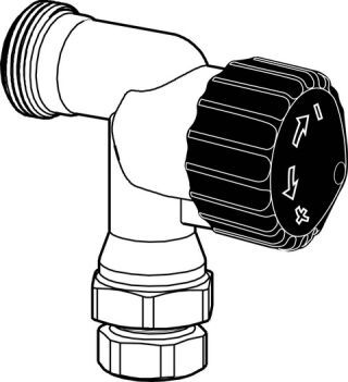 IMI HEIMEIER Thermostat-Ventilunterteil RVT