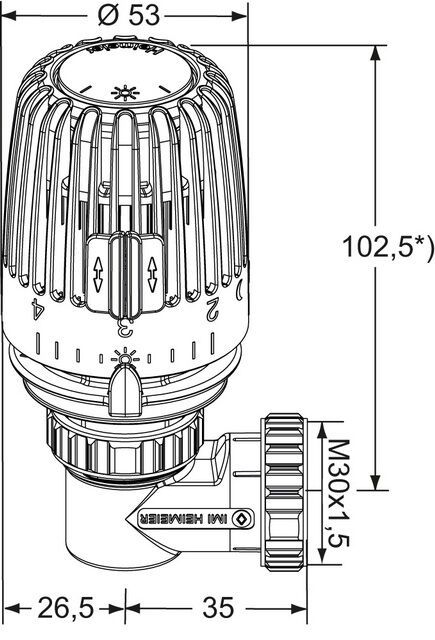 IMI HEIMEIER Thermostat-Kopf Set WK