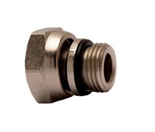 IMI HEIMEIER Heizkörperanschlussverschraubung G 1/2 x M 22, AMETAL-C vernickelt