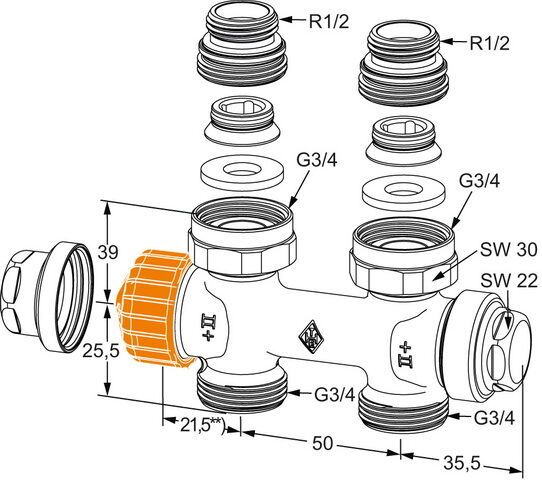 IMI HEIMEIER Ventil Multilux V Eclipse