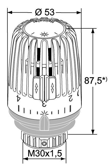 IMI HEIMEIER Thermostat-Kopf K