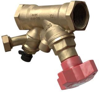 IMI TA Strangabsperrventil STS, PN 25 DN 15, G 1/2, kvs 3,5 m3/h, Entleerung