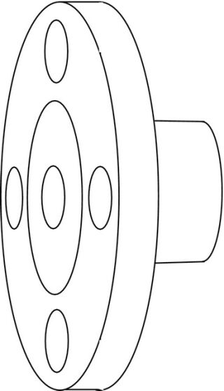 IMI TA Flanschanschluss G2 x 165 mm Baulänge 72 mm, Ausgang