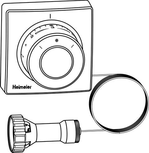 IMI HEIMEIER Thermostat-Kopf F mit Ferneinsteller und 10 m Kapillarrohr