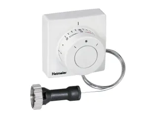 Der Thermostat-Kopf F ist ein Ferneinsteller mit eingebautem Fühler.