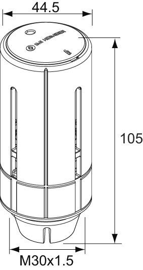 IMI HEIMEIER Thermostat-Kopf Halo-B