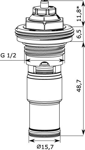 IMI HEIMEIER Thermostat-Oberteil Eclipse