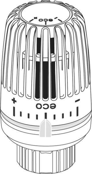 IMI HEIMEIER Thermostat-Kopf VK-eco mit Klemmverbindung (Direktanschluß VHK)
